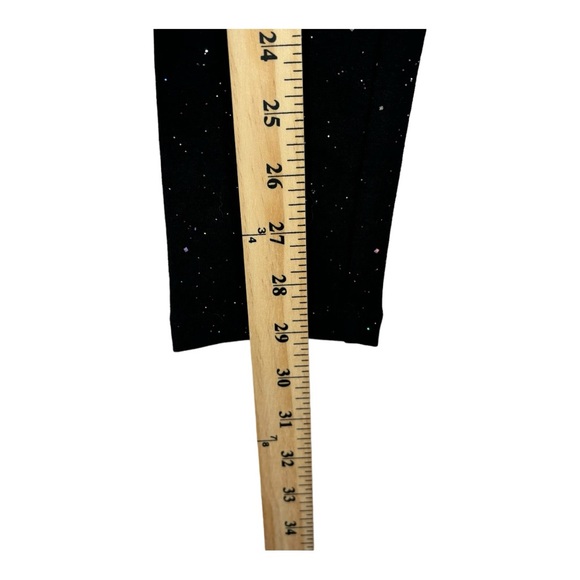 NWT - Girls - Cat & Jack - Glitter Leggings - Black - M (7/8) - Picture 5 of 7